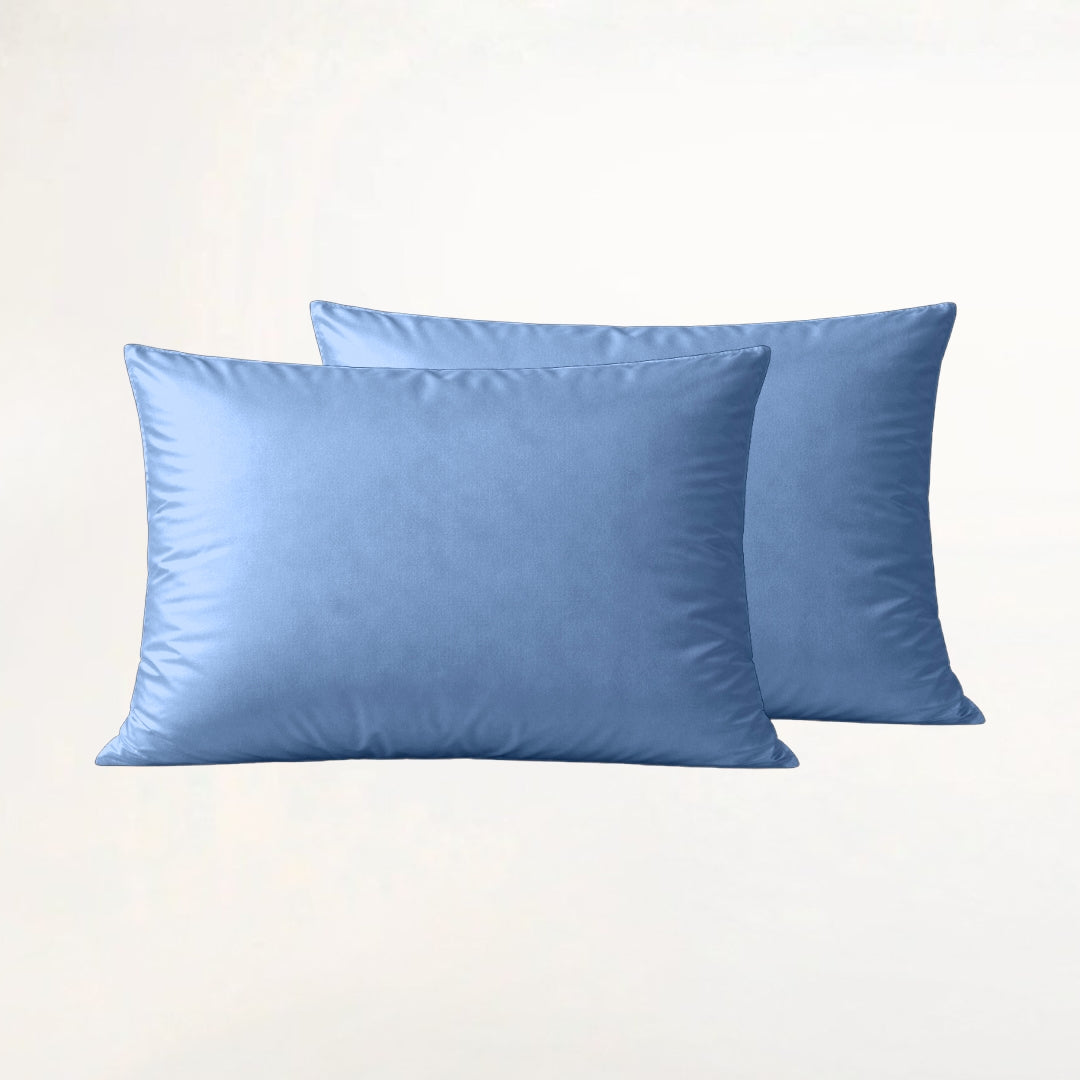 Himmelblå bambus hotelpudebetræk