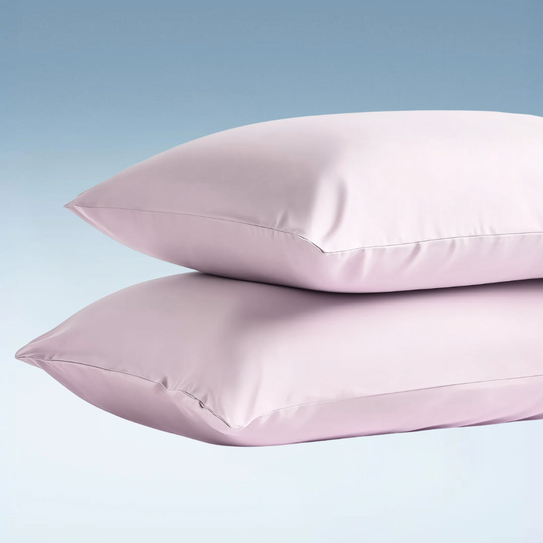 Roze bamboe hotel kussensloop