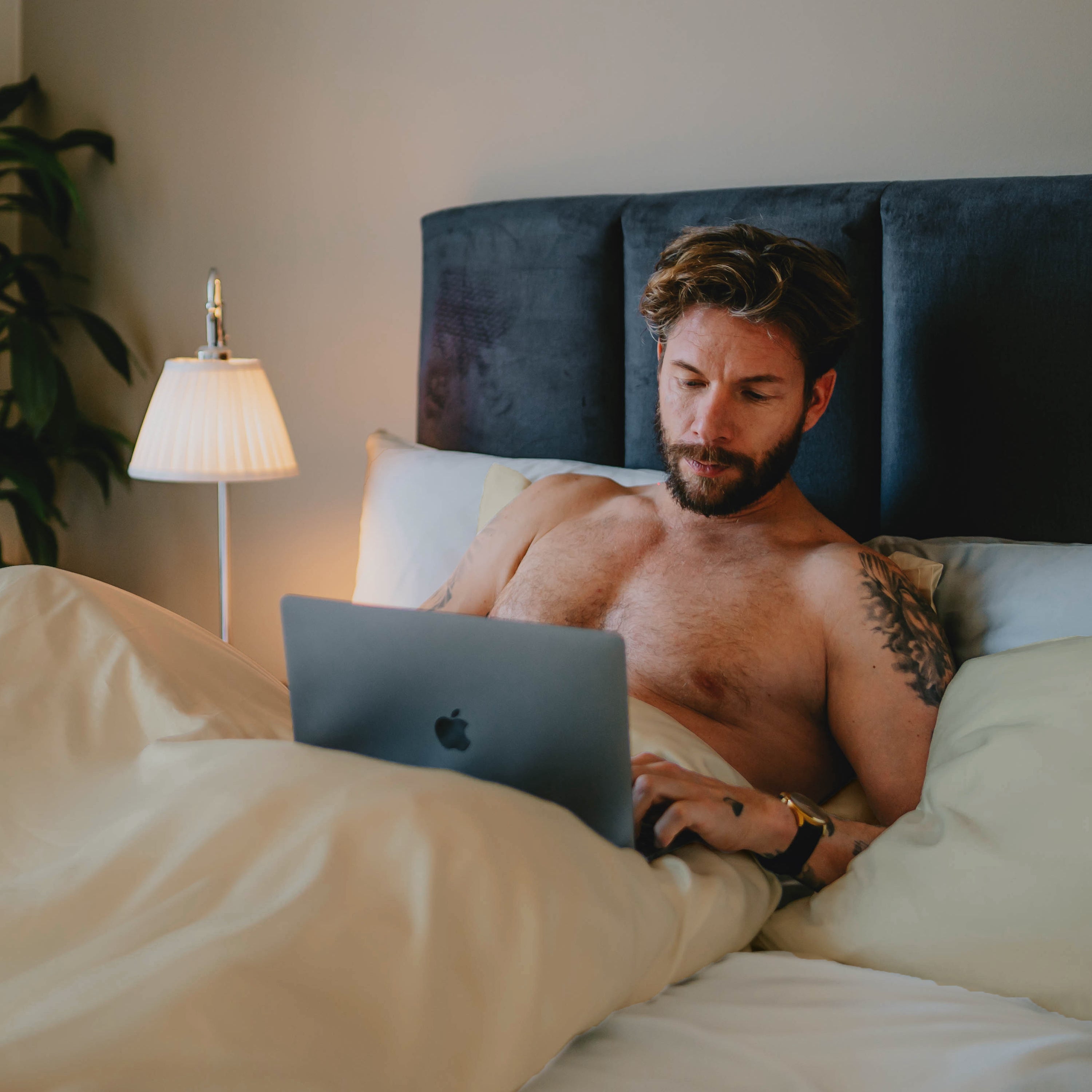 Beige Bambus Sengesæt