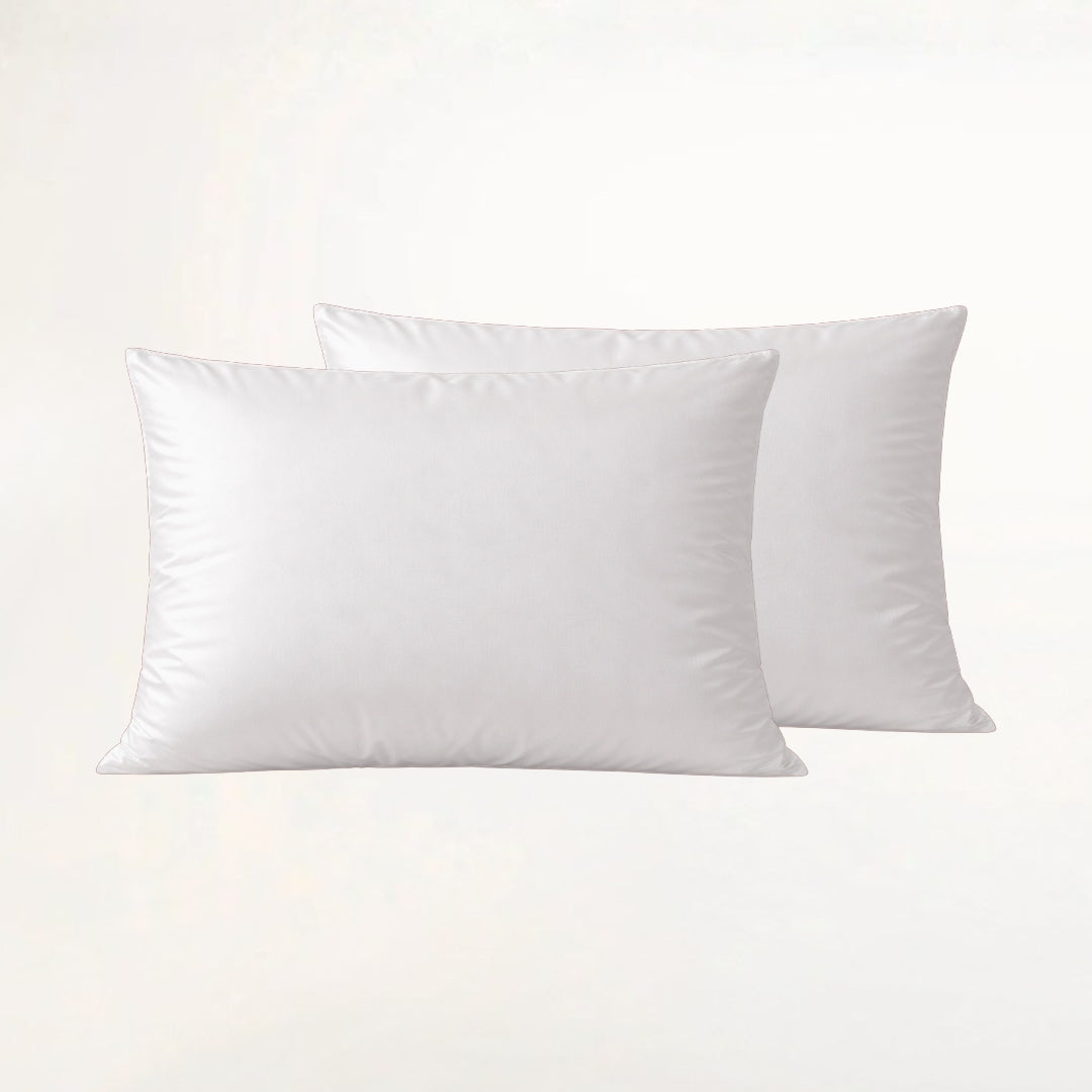 Hvid bambus hotel pudebetræk