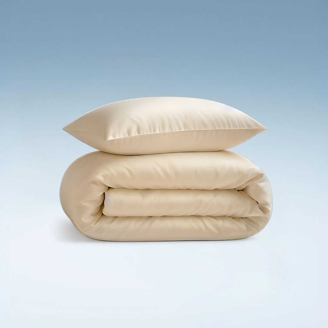 Beige Bambus Sengesæt