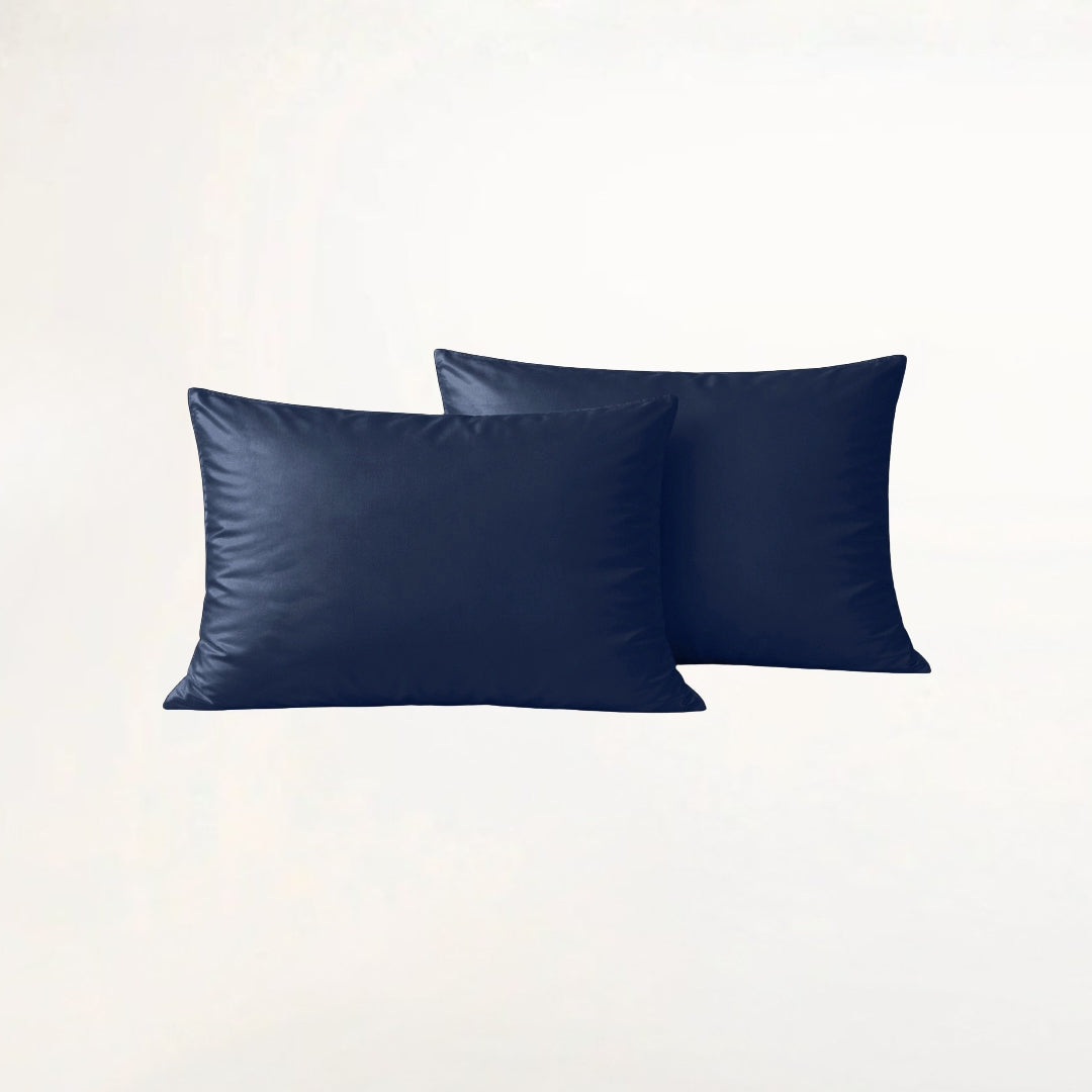 Marineblåt Bambus Pudebetræk