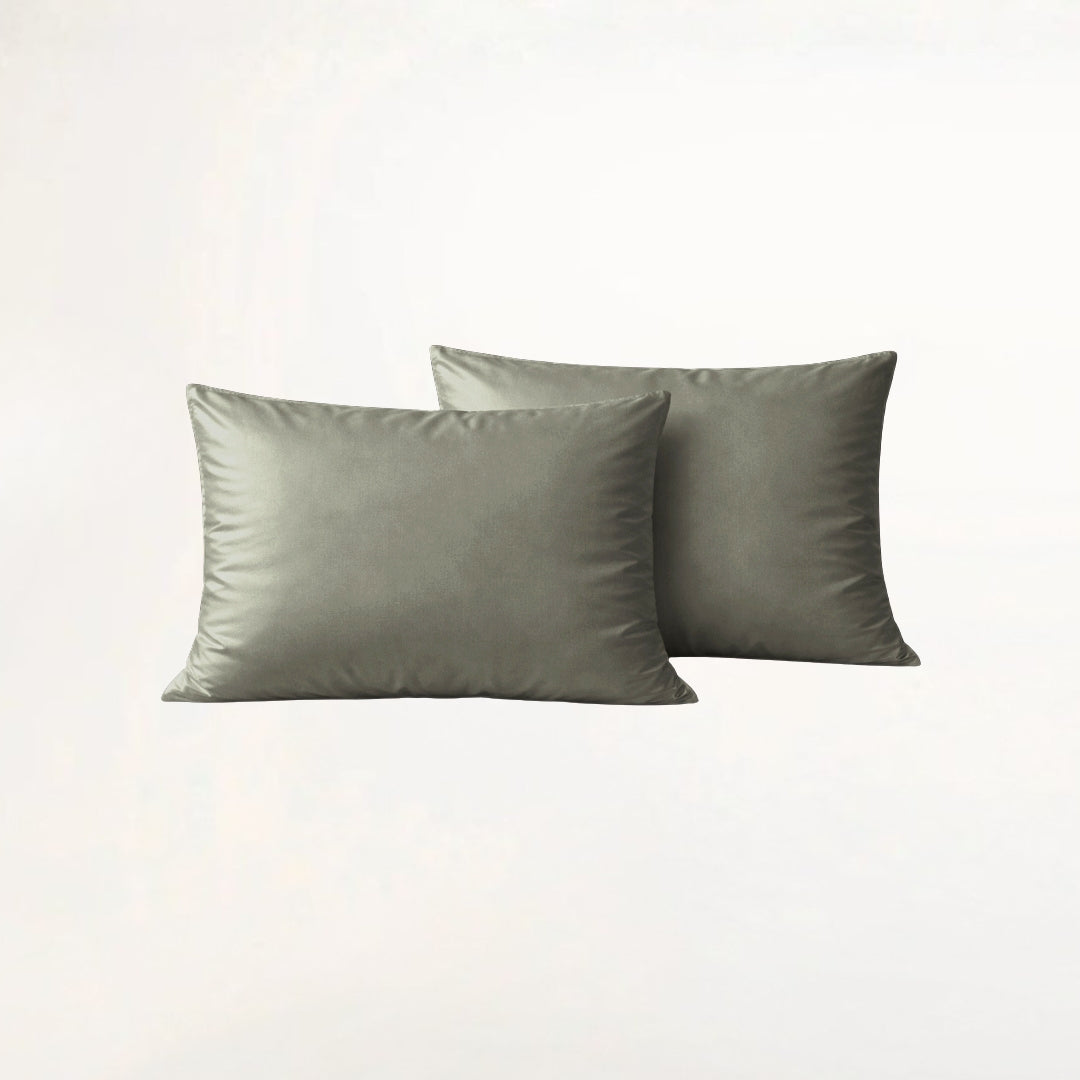 Grått Bambus Putetrekk