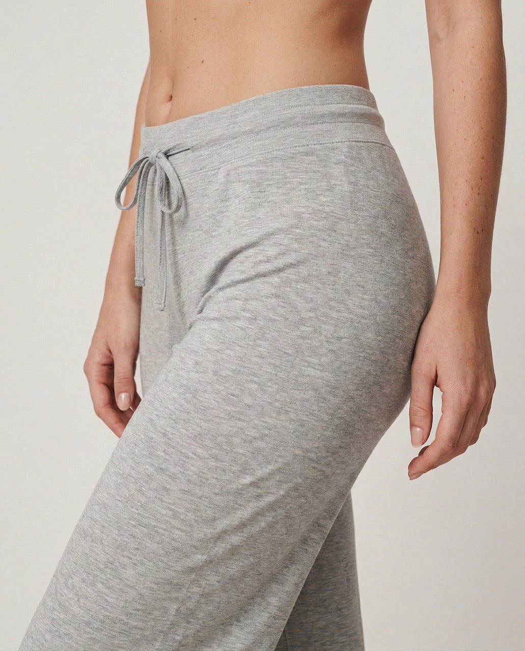 Lysegrå Bambus Pysjamas